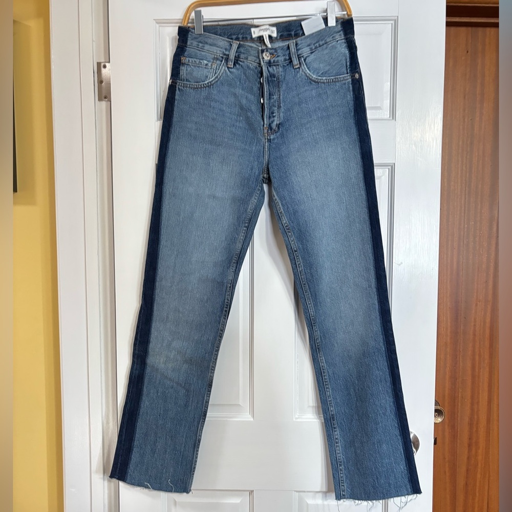 🚨3X$30🚨 Mango Blue Straight Leg Jeans Classic Style - Picture 2 of 13